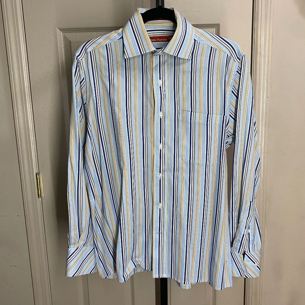 John Players Mens Button Down Dress Shirt size 39cm